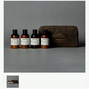 Le Labo Santal 33 hair and body travel kit with Pouch